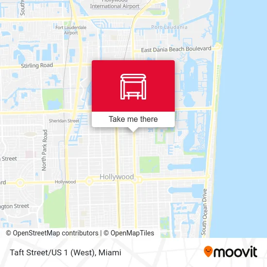 Taft Street/US 1 (West) map