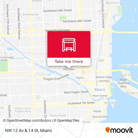 NW 12 Av & 14 St map