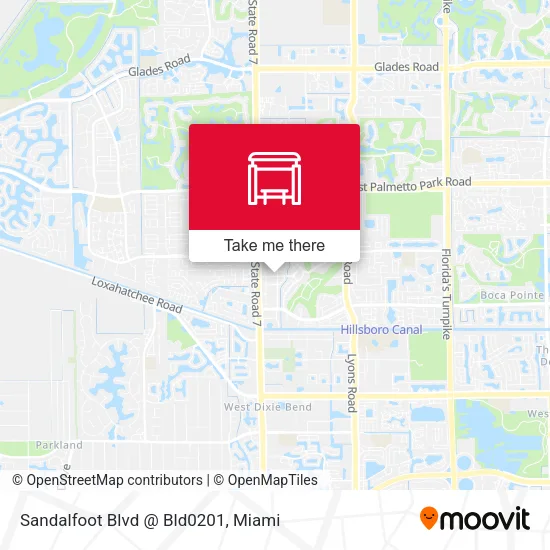 Mapa de Sandalfoot Blvd @  Bld0201