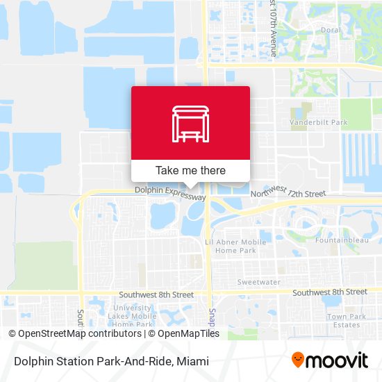 Dolphin Station Park-And-Ride map