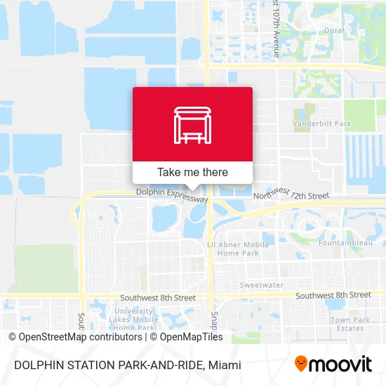 DOLPHIN STATION PARK-AND-RIDE map