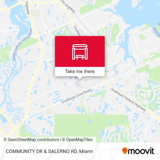 COMMUNITY DR & SALERNO RD map