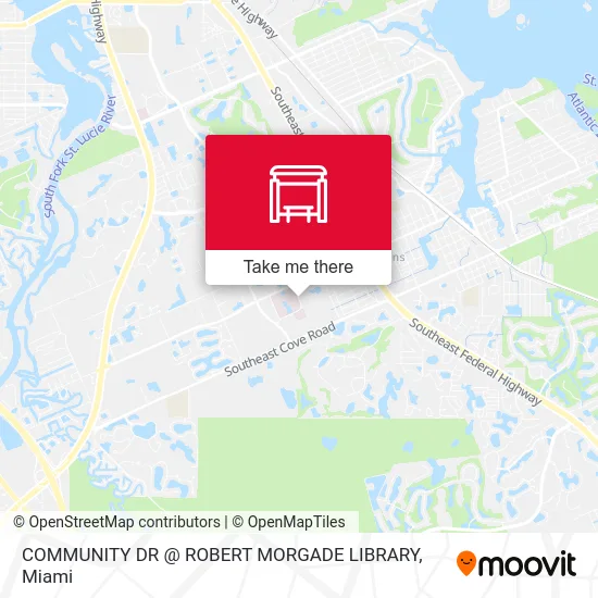 Mapa de COMMUNITY DR @ ROBERT MORGADE LIBRARY