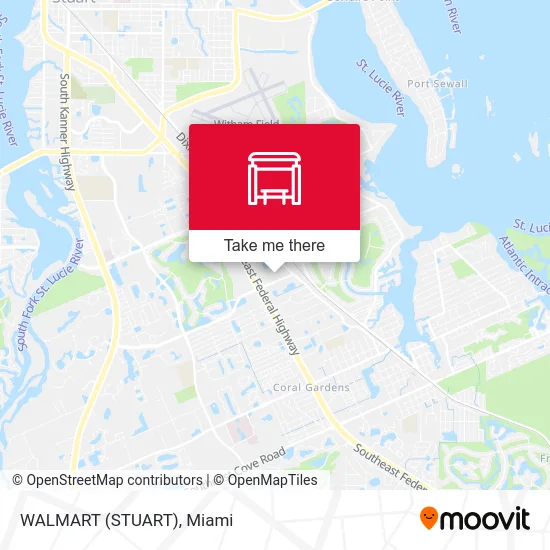 WALMART (STUART) map
