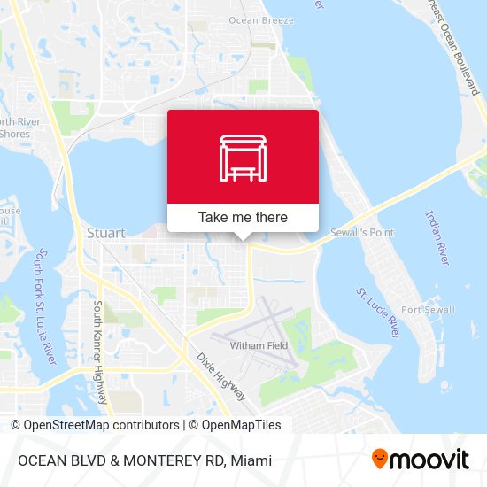 Mapa de OCEAN BLVD & MONTEREY RD