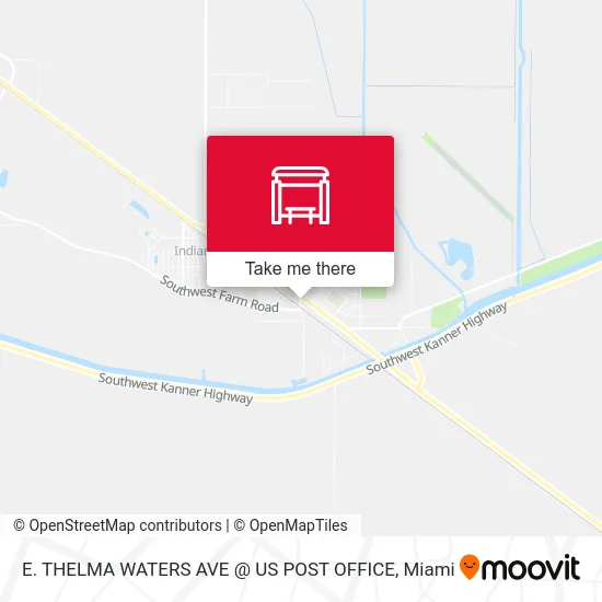 E. THELMA WATERS AVE @ US POST OFFICE map