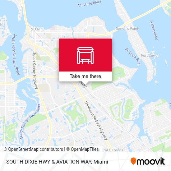 Mapa de SOUTH DIXIE HWY & AVIATION WAY