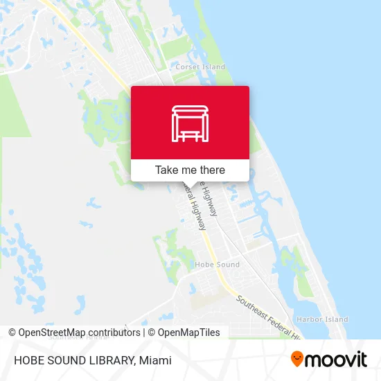 HOBE SOUND LIBRARY map