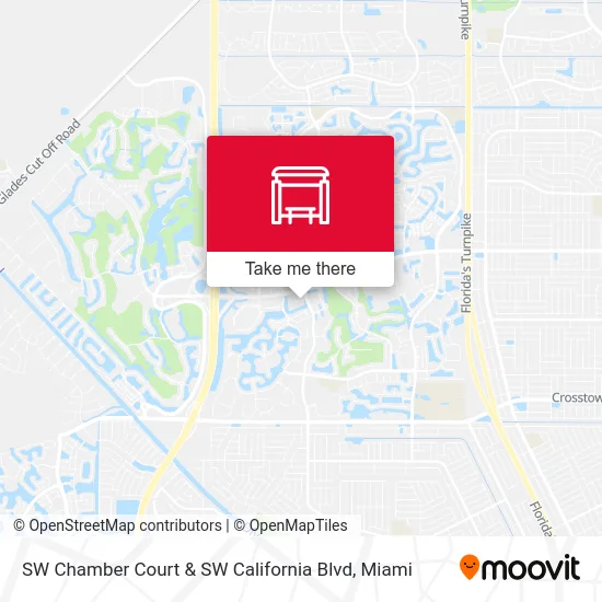 SW Chamber Court & SW California Blvd map