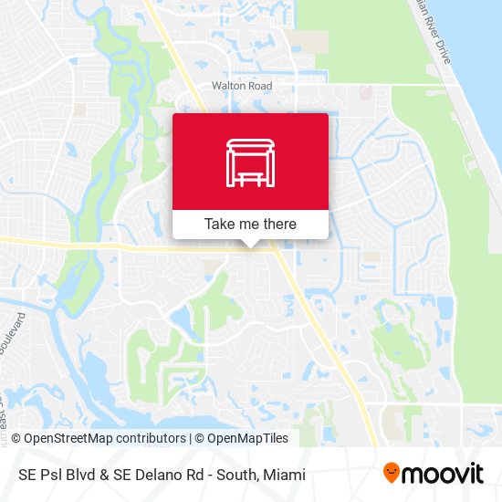 SE Psl Blvd & SE Delano Rd - South map