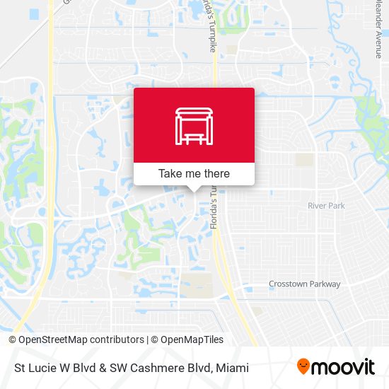 Mapa de St Lucie W Blvd & SW Cashmere Blvd