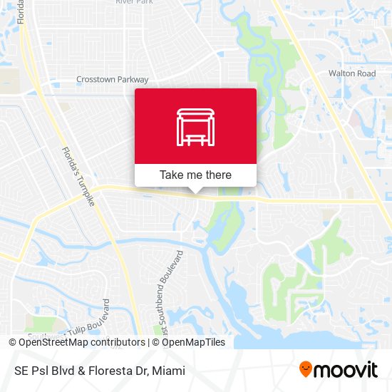 SE Psl Blvd & Floresta Dr map