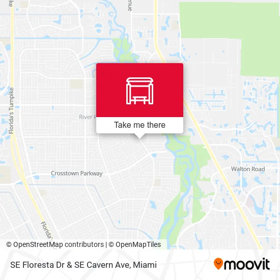 Mapa de SE Floresta Dr & SE Cavern Ave