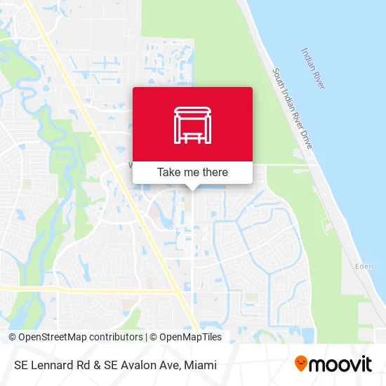 Mapa de SE Lennard Rd & SE Avalon Ave