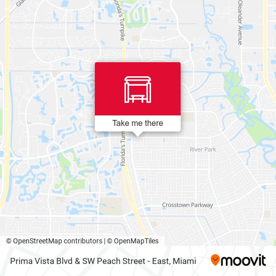 Mapa de Prima Vista Blvd & SW Peach Street - East