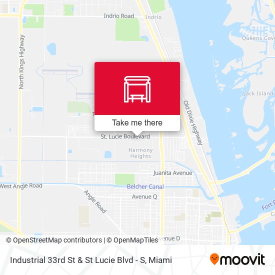 Industrial 33rd St & St Lucie Blvd - S map