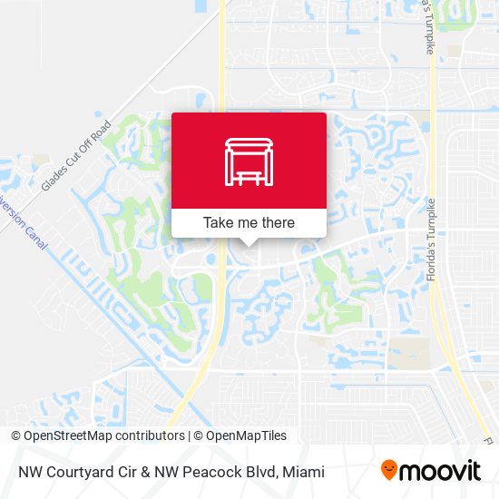 NW Courtyard Cir & NW Peacock Blvd map