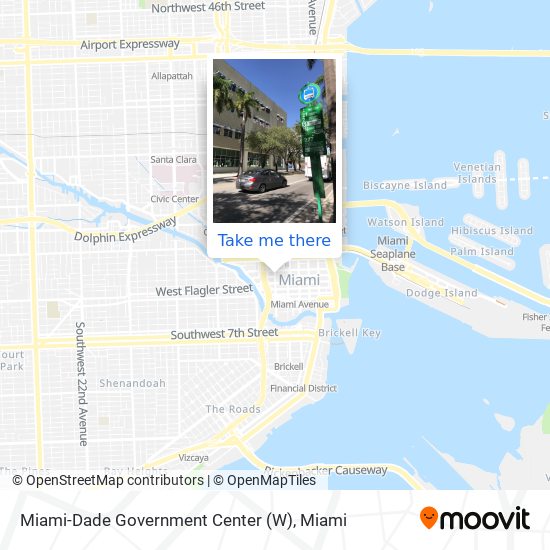 Mapa de Miami-Dade Government Center (W)