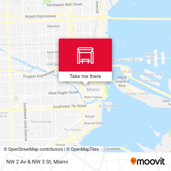 NW 2 Av & NW 3 St map