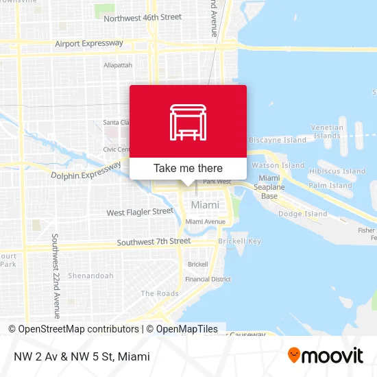 Mapa de NW 2 Av & NW 5 St