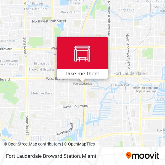 Fort Lauderdale Broward Station map