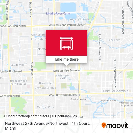 Northwest 27th Avenue / Northwest 11th Court map