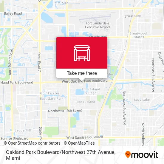 Oakland Park Boulevard / Northwest 27th Avenue map