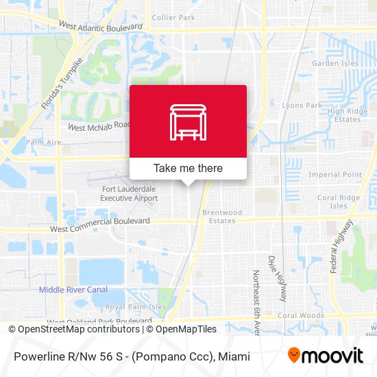 Powerline R / Nw 56 S - (Pompano Ccc) map