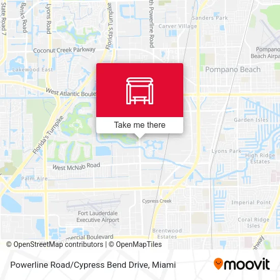 Mapa de Powerline Road / Cypress Bend Drive