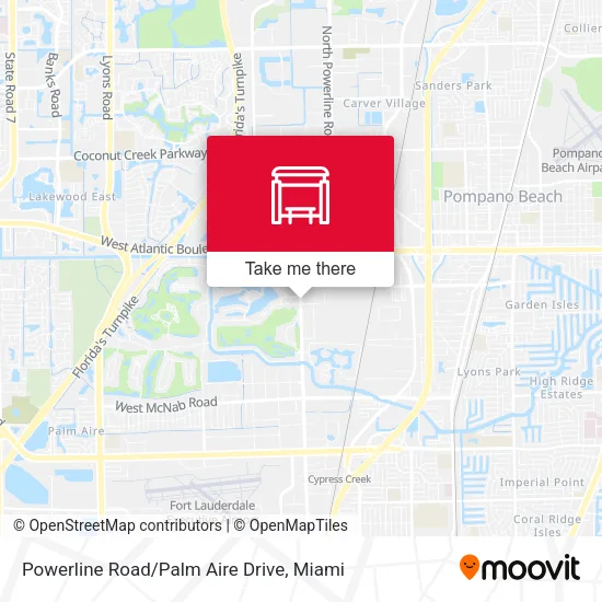 Mapa de Powerline Road/Palm Aire Drive