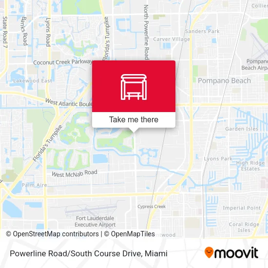 Mapa de Powerline Road / South Course Drive