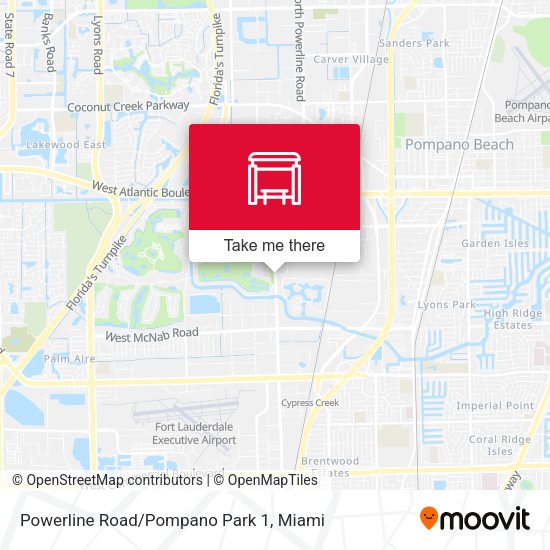 Powerline Road/Pompano Park 1 map