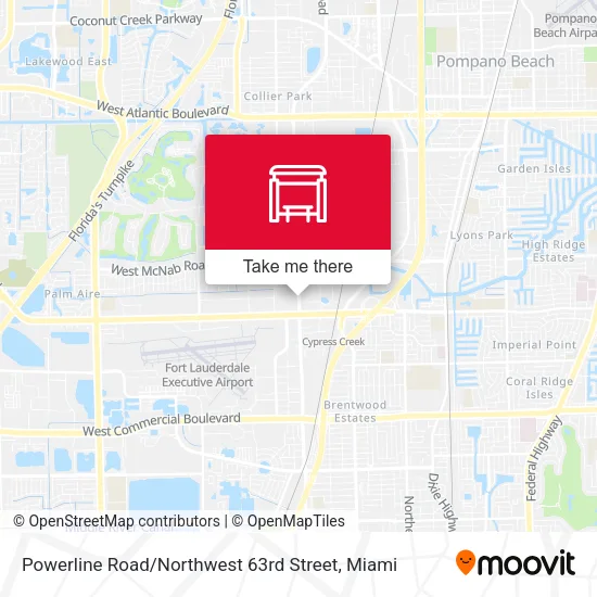 Powerline Road / Northwest 63rd Street map