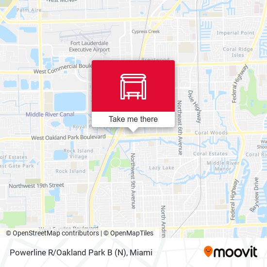 Powerline R/Oakland Park B (N) map