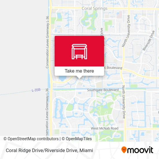 Coral Ridge Drive / Riverside Drive map