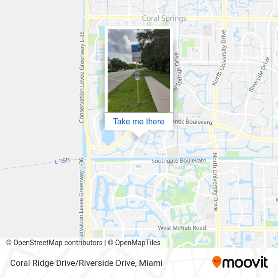 Coral Ridge Drive / Riverside Drive map