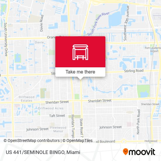 Us 441/Seminole Bingo map