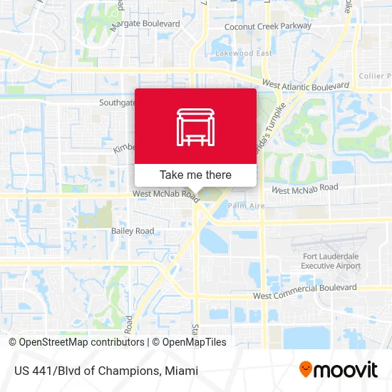US 441/Blvd of Champions map