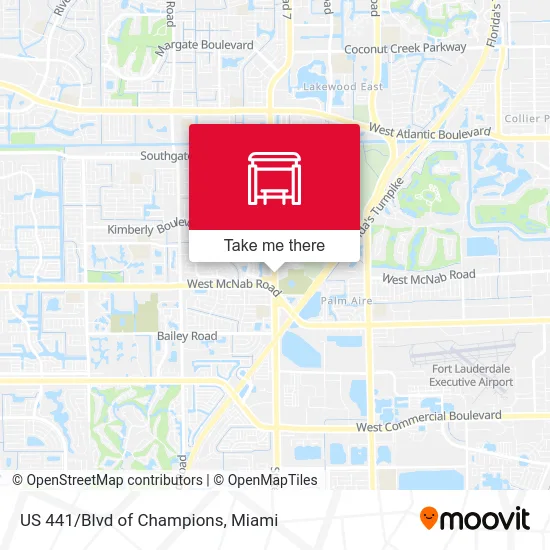 US 441/Blvd of Champions map