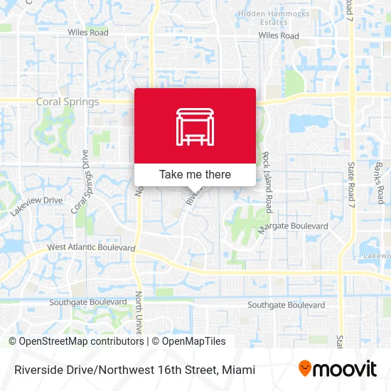 Riverside Drive / Northwest 16th Street map