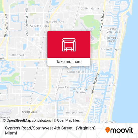 Mapa de Cypress Road / Southwest 4th Street - (Virginian)