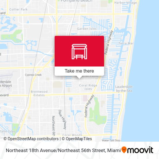 Mapa de Northeast 18th Avenue / Northeast 56th Street