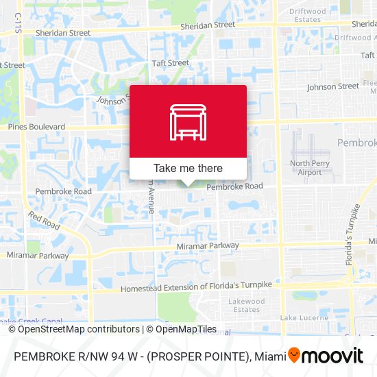 Mapa de Pembroke R / Nw 94 W - (Prosper Pointe)