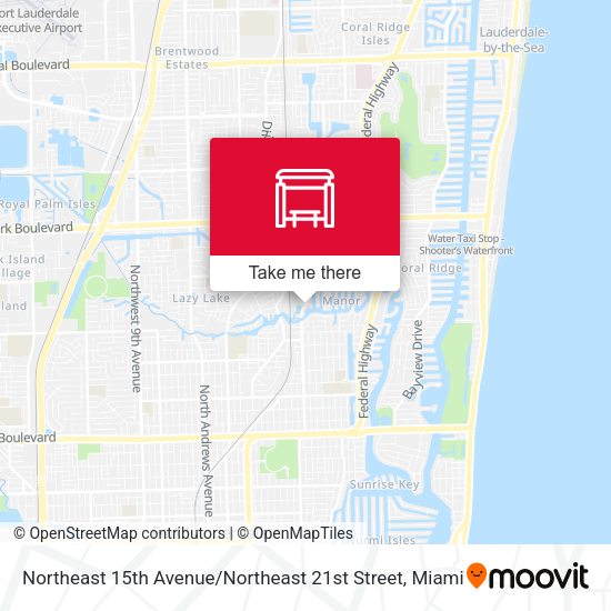 Northeast 15th Avenue / Northeast 21st Street map