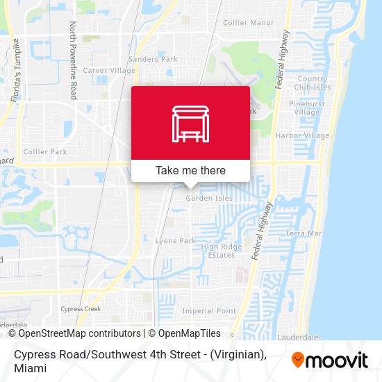 Mapa de Cypress Road / Southwest 4th Street - (Virginian)
