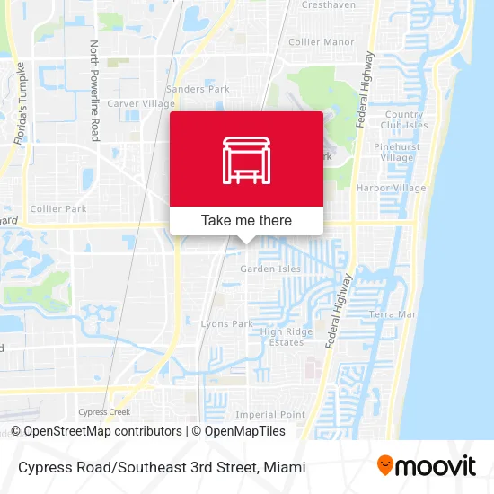 Mapa de Cypress Road / Southeast 3rd Street