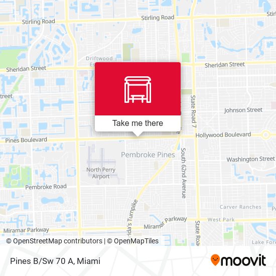 Pines B/Sw 70 A map