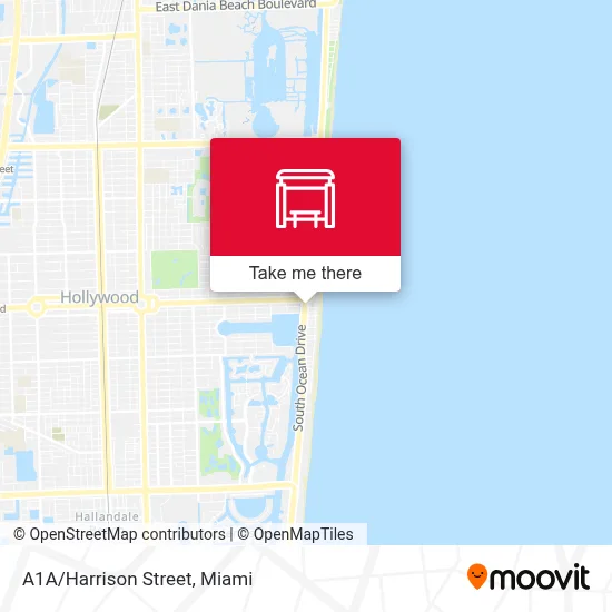 A1A/Harrison Street map