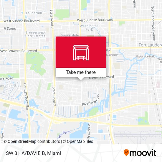 SW 31 A/Davie B map