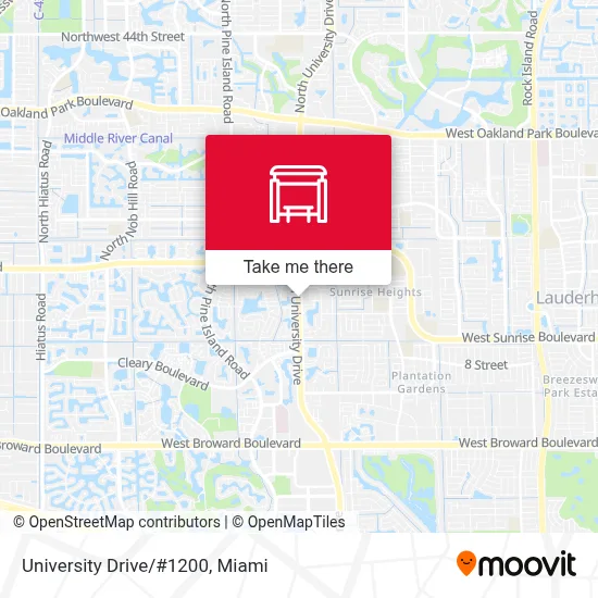 University Drive/#1200 map